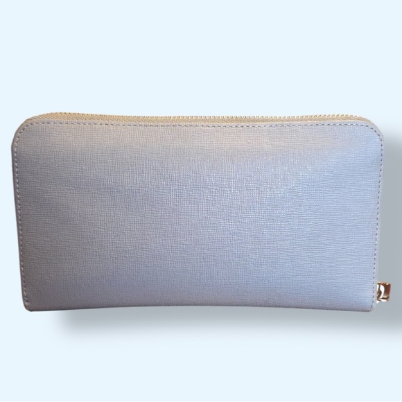 Furla 🪢 EUC Babylon Long Zip Wallet in Grey/Taupe - Picture 2 of 14